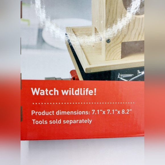 Red Toolbox Hanging Bird Feeder Level 1 Carpentry Kit Quality Work together NIB - Picture 6 of 6